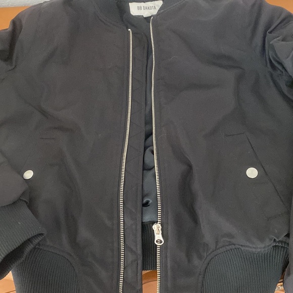 BB Dakota black bomber jacket size small - Picture 3 of 5